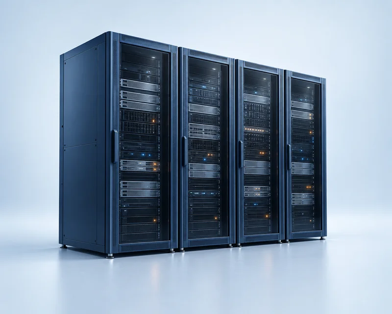 Data center high-speed transmission, high bandwidth servers with fiber connections