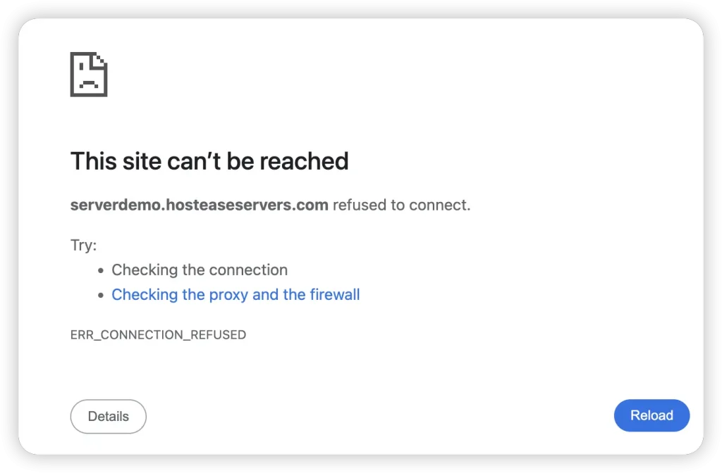 
ERR_CONNECTION_REFUSED_hostease