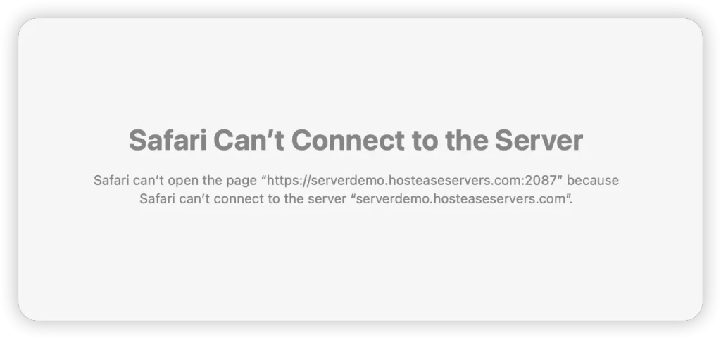ERR_CONNECTION_REFUSED_safari