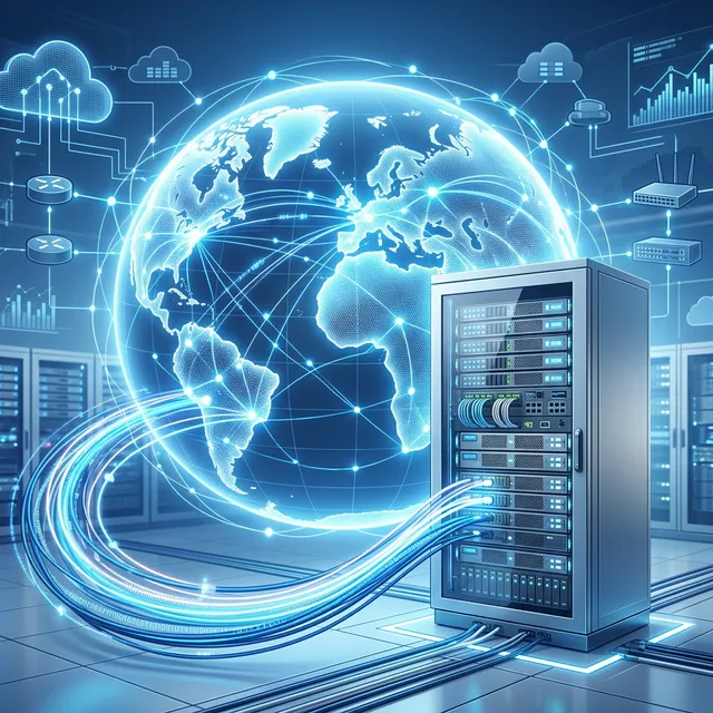 全球网络连通的外贸服务器封面