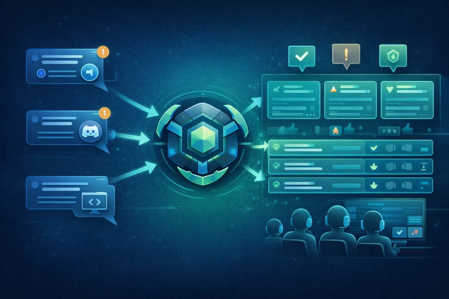 团队使用 OpenClaw Channels 做通知与资料回传的场景图