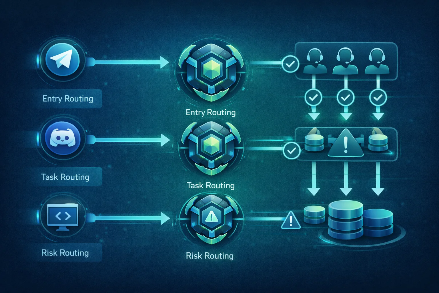 OpenClaw Channels 三层路由结构信息图