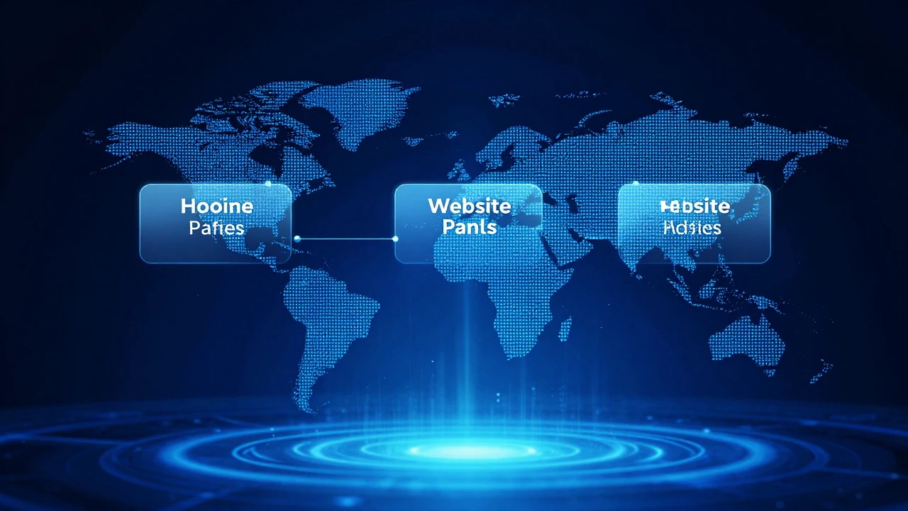 外贸虚拟主机选型框架示意图