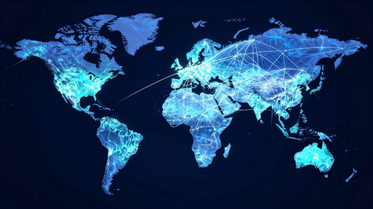跨区域访问速度影响示意图