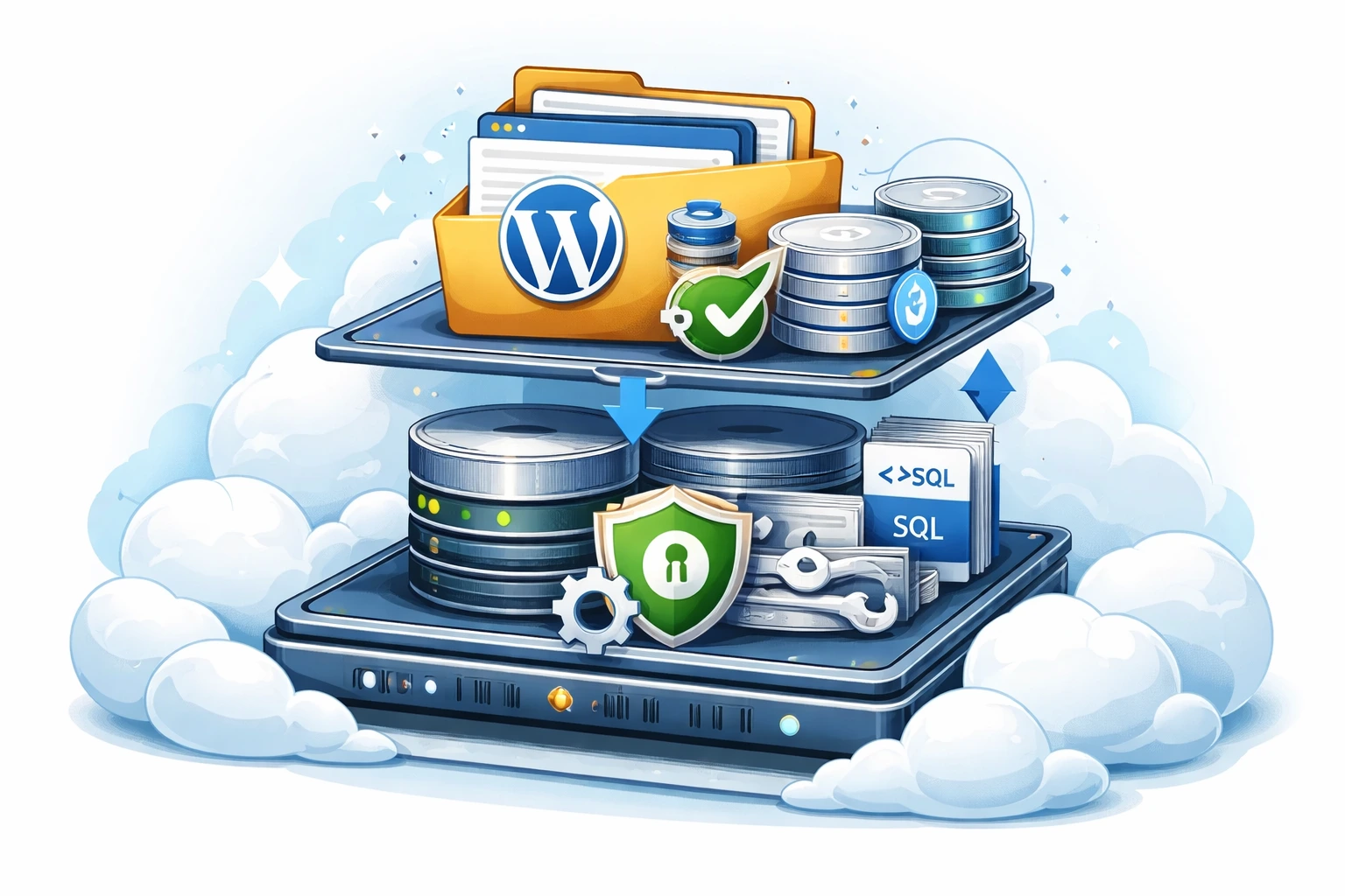 wordpress migration backup steps