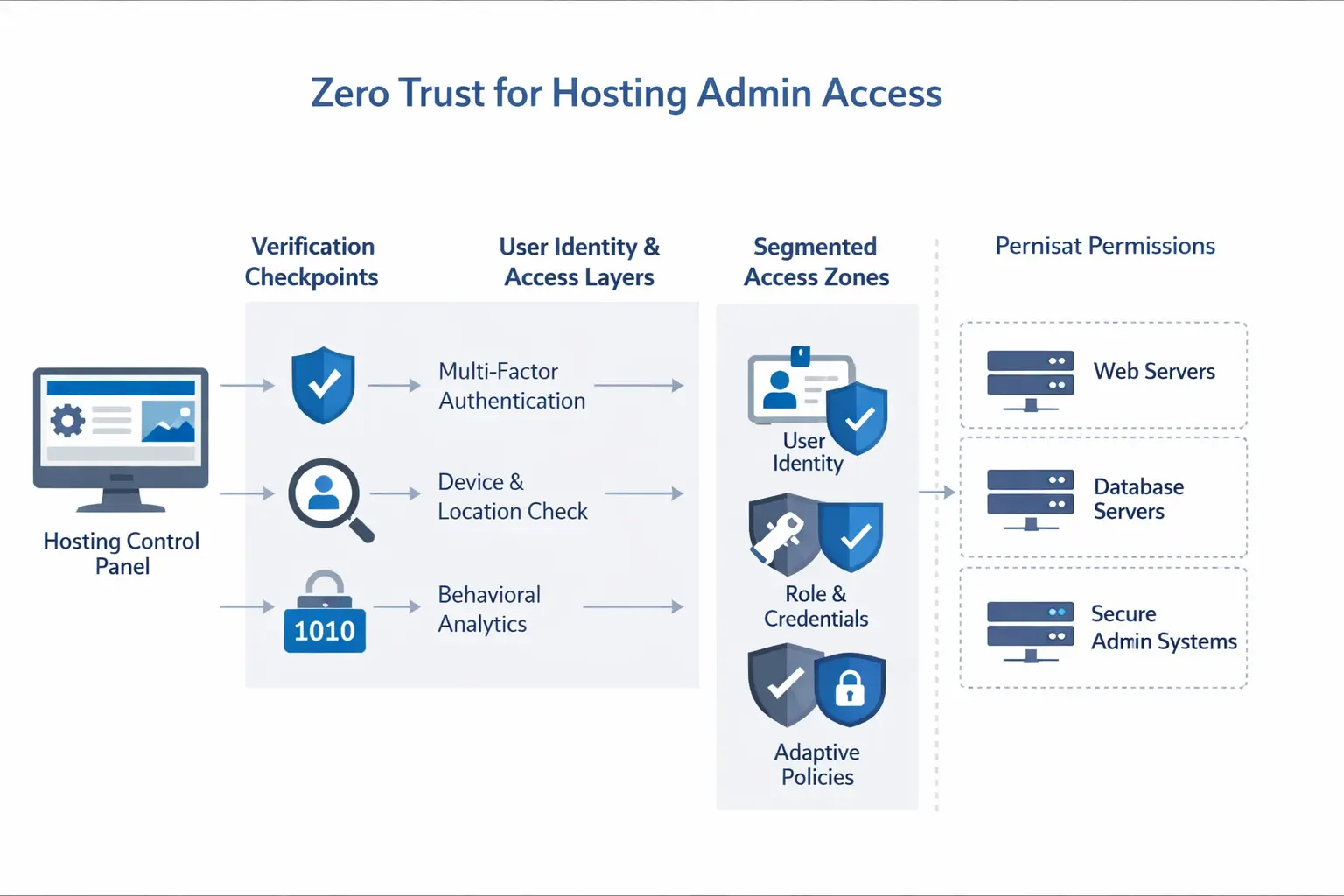 Zero Trust 主机后台登录概念图