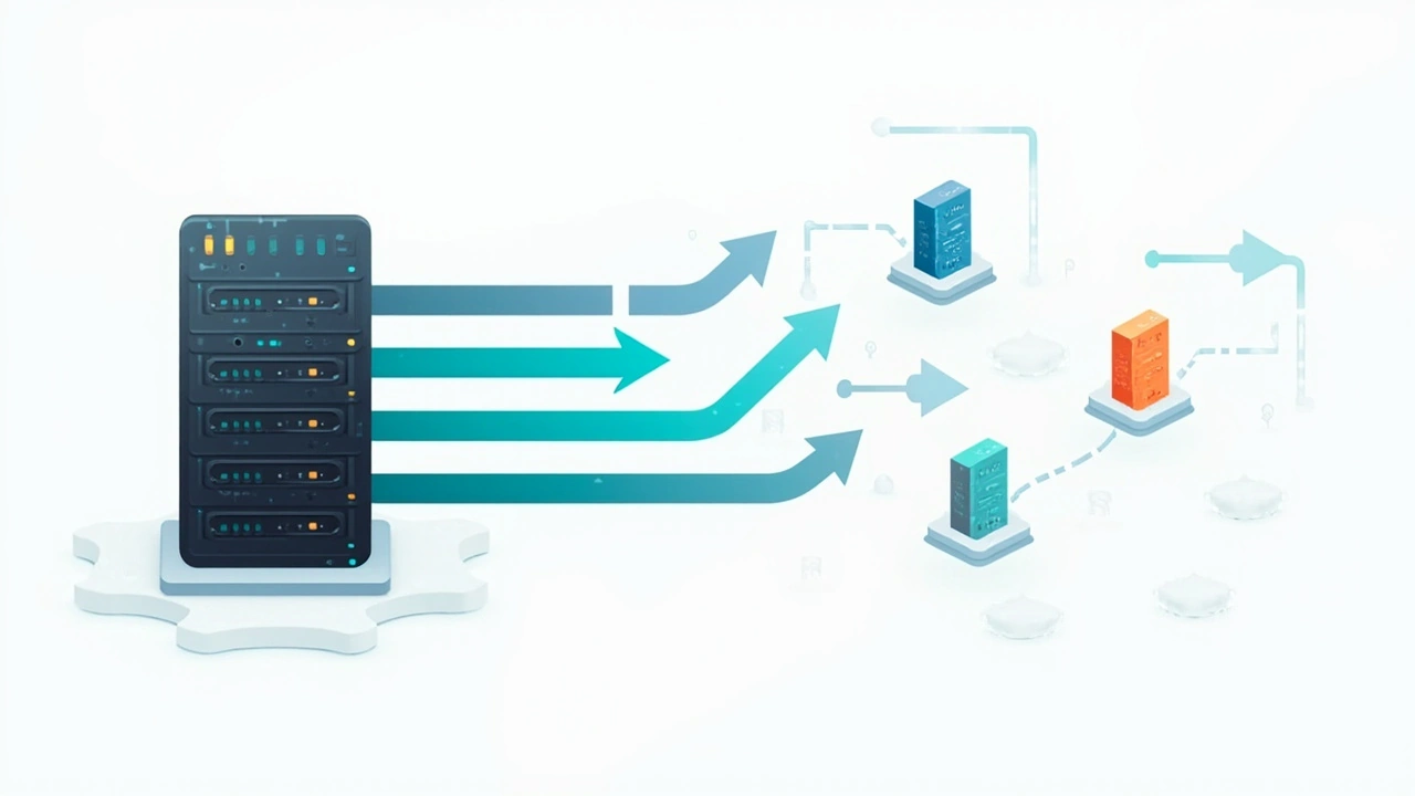 CDN与源站服务器协同工作的概念配图