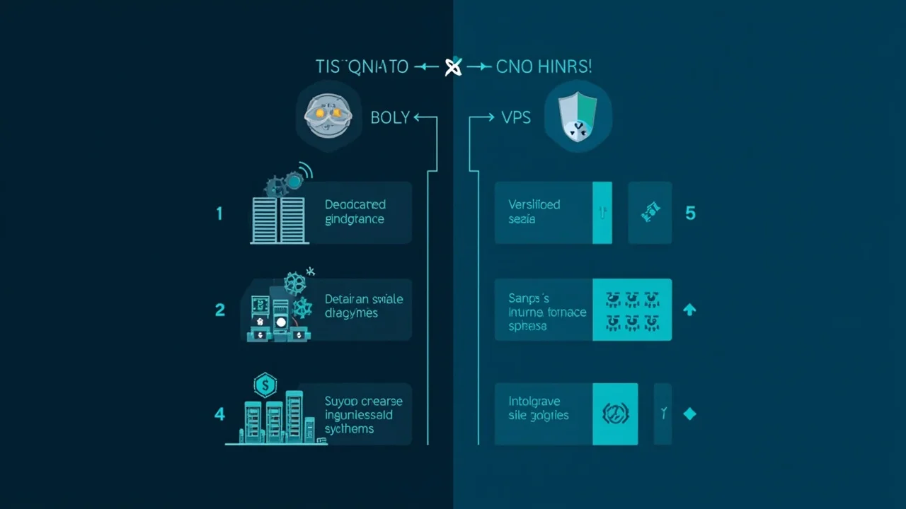 独立服务器 vs VPS 六维度对比图