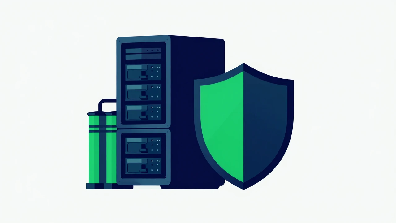 服务器安全防护和备份策略示意图