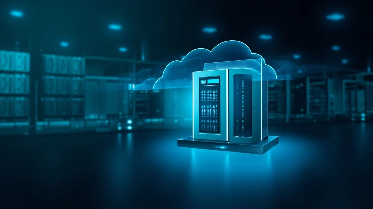 VPS 云服务器数据中心机房服务器机架配图