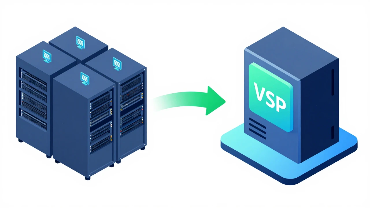 WordPress 网站从虚拟主机迁移到 VPS 服务器的无缝迁移过程示意图