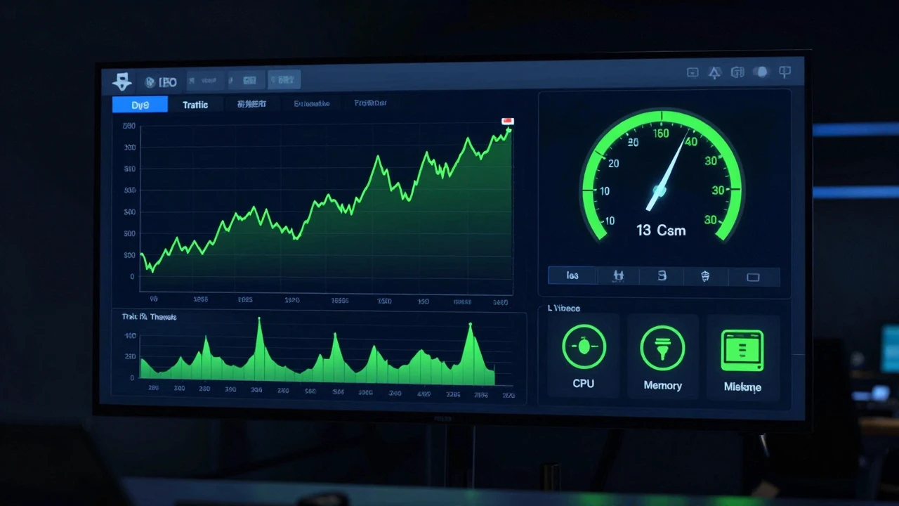 迁移过程中服务器监控仪表盘