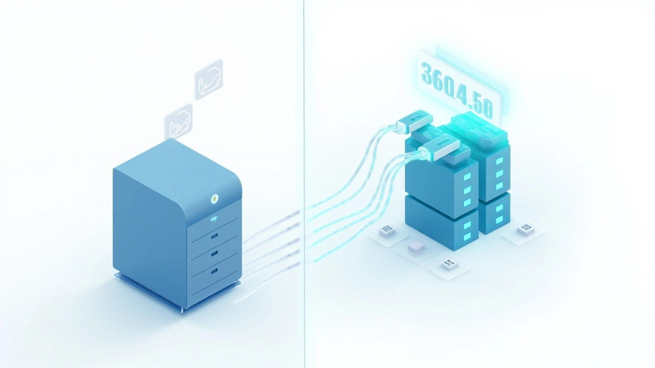 共享主机与VPS架构对比图