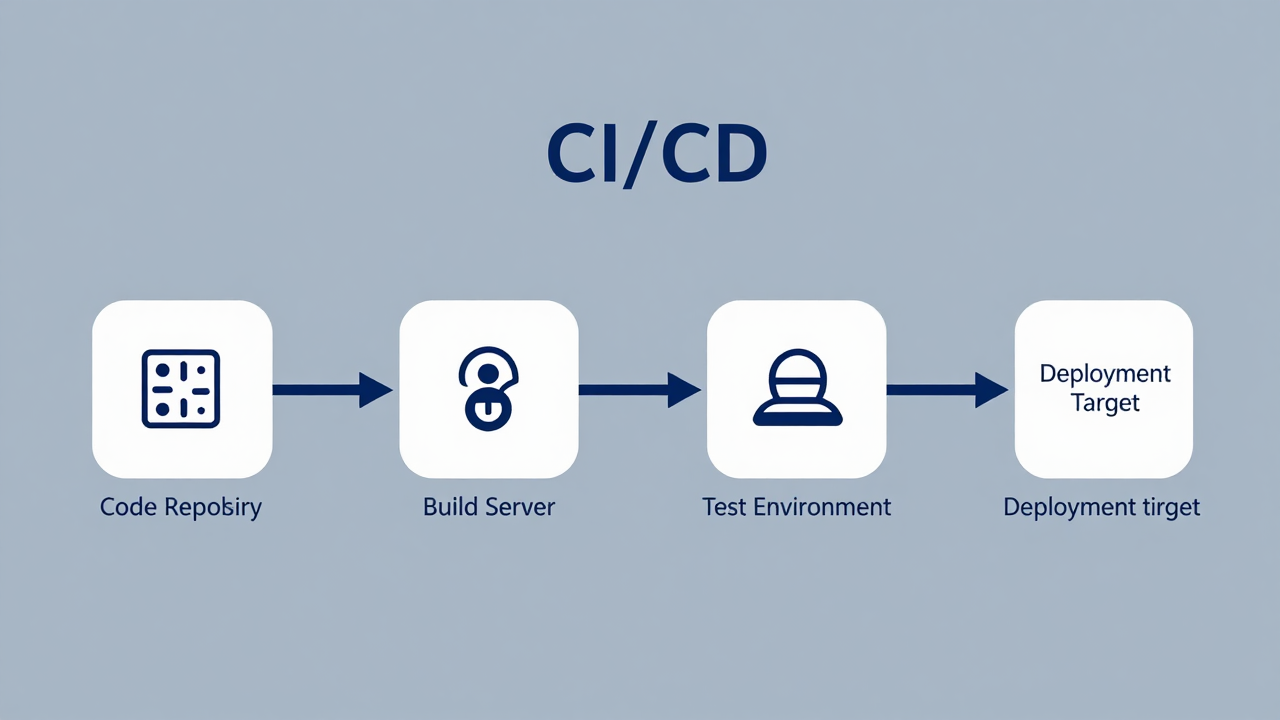 CI/CD 流水线扩展到托管开发设备的示意