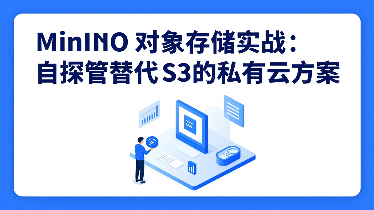 MinIO 对象存储自托管架构示意图