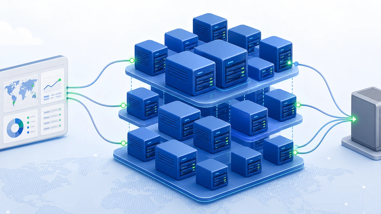 DNS 解析切换到边缘节点的流量路径示意图