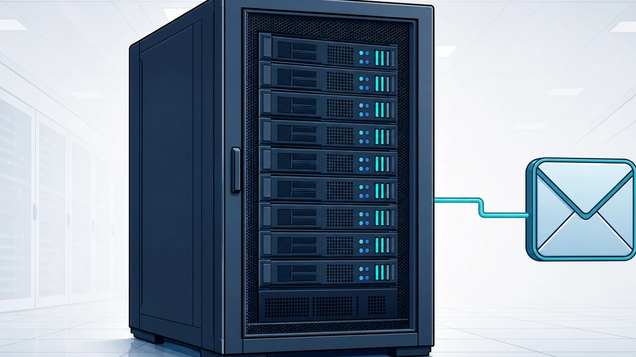 VPS 邮件服务器搭建的整体架构示意