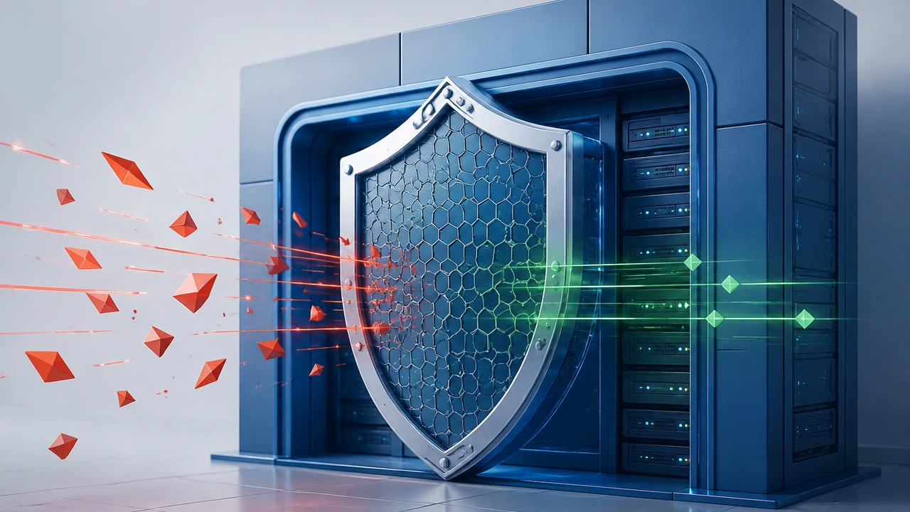 ModSecurity WAF 配置与排错指南封面，展示请求通过防护网关被筛选