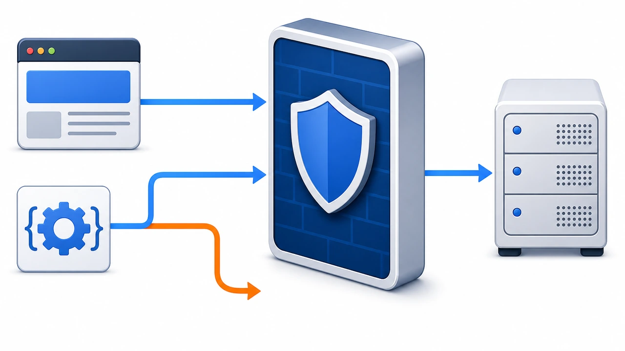 ModSecurity WAF 位于客户端与应用服务器之间的请求检查关系