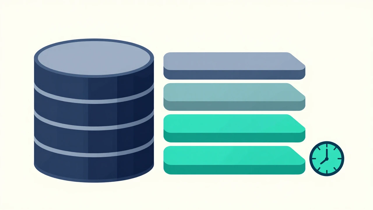MySQL 分区表按时间拆分示意图