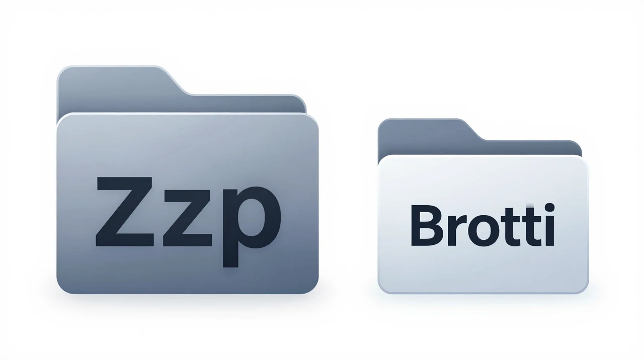 gzip 与 Brotli 压缩对比示意图