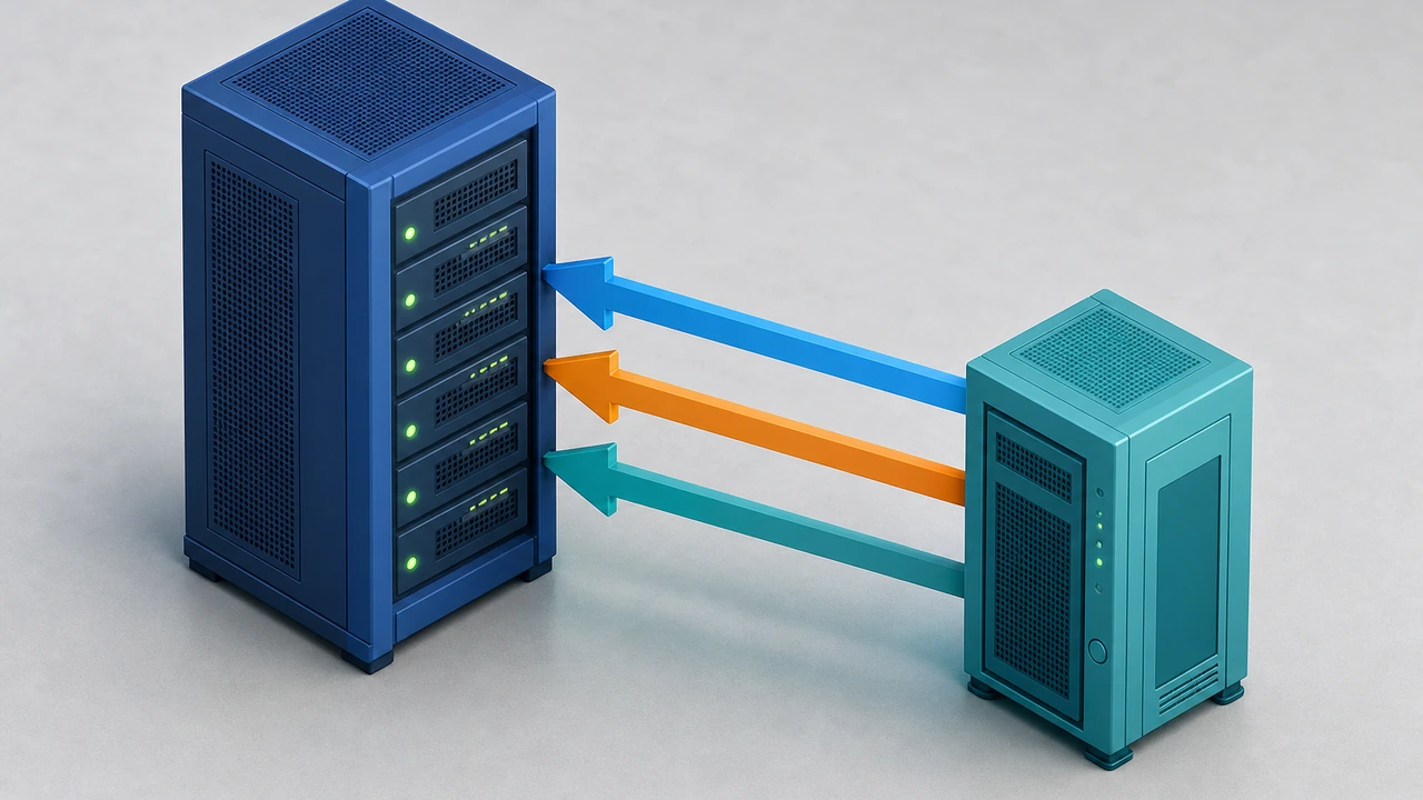 两台机器通过 iperf3 连接测试