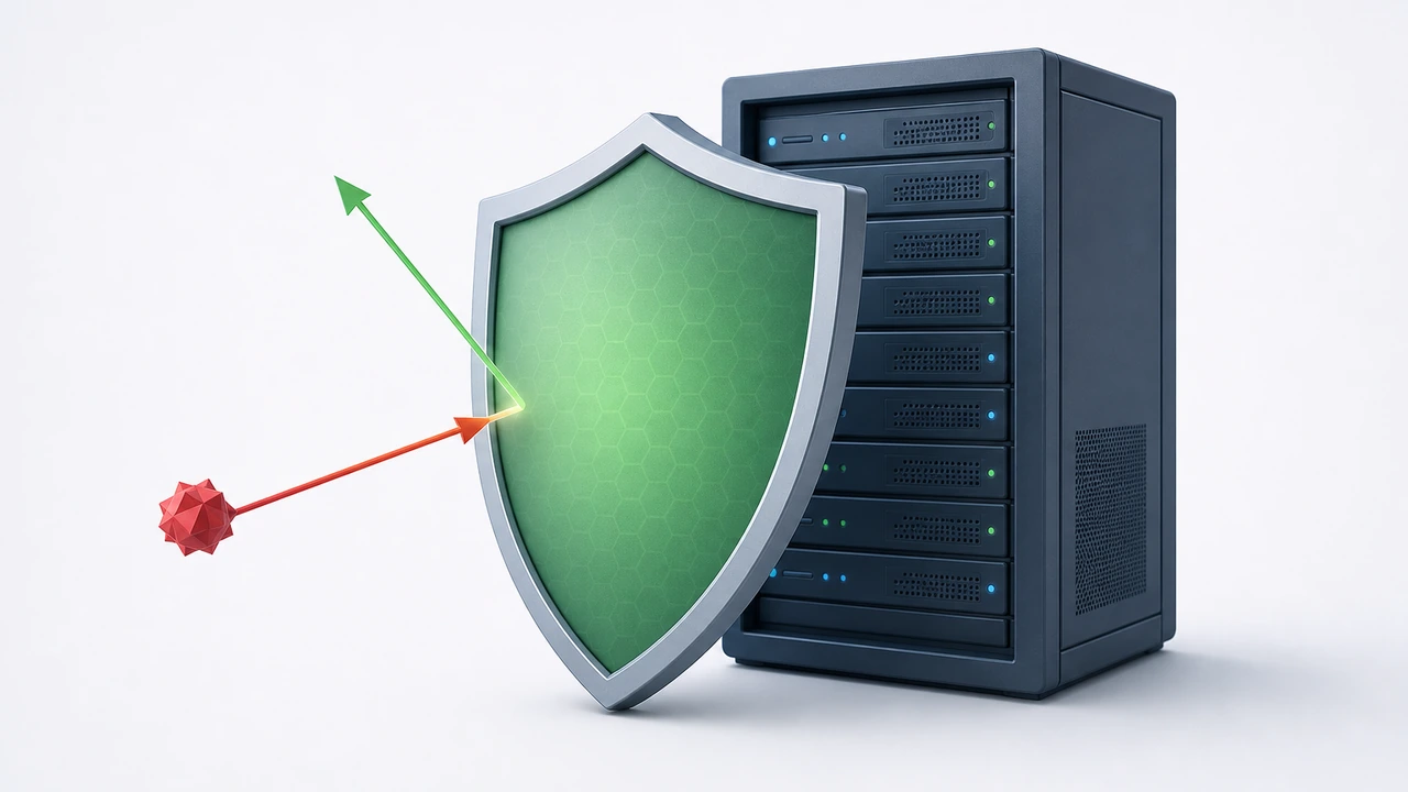 ModSecurity WAF 拦截恶意请求保护网站服务器的示意图