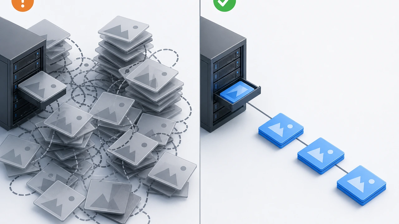 Docker 磁盘清理前后对比示意