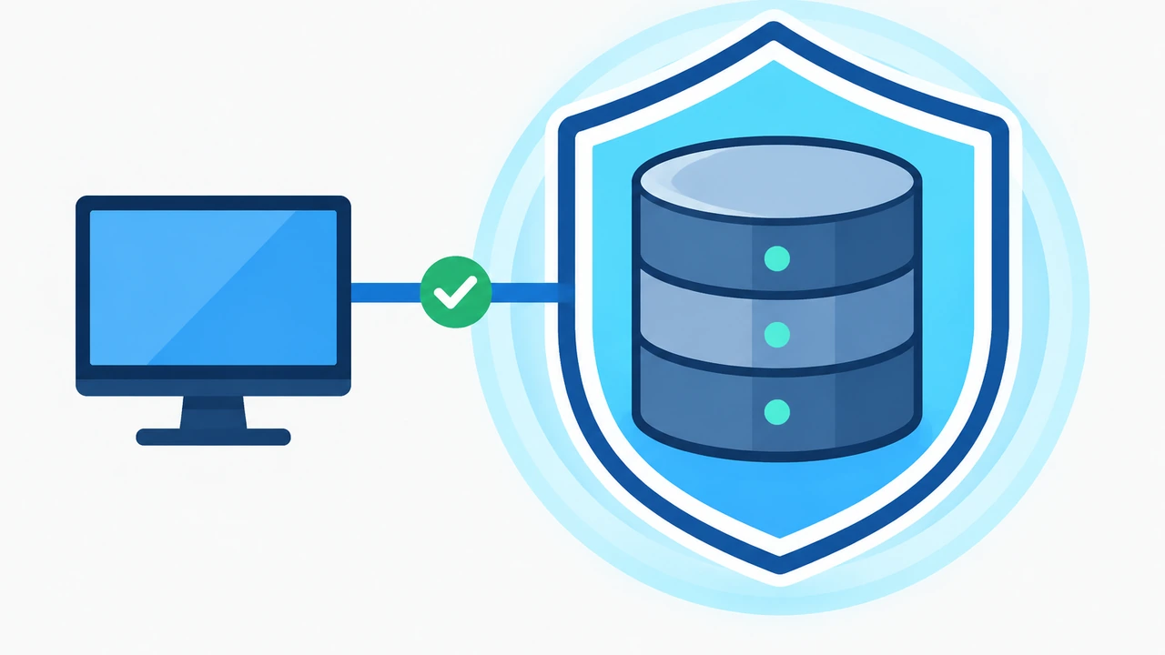 MySQL 远程连接白名单配置封面：本地电脑通过白名单授权安全连接虚拟主机数据库