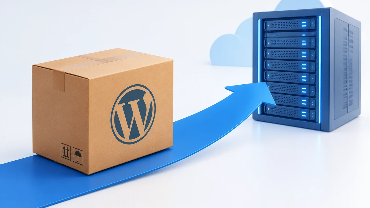 WordPress 网站搬家封面图：站点打包迁移到新服务器