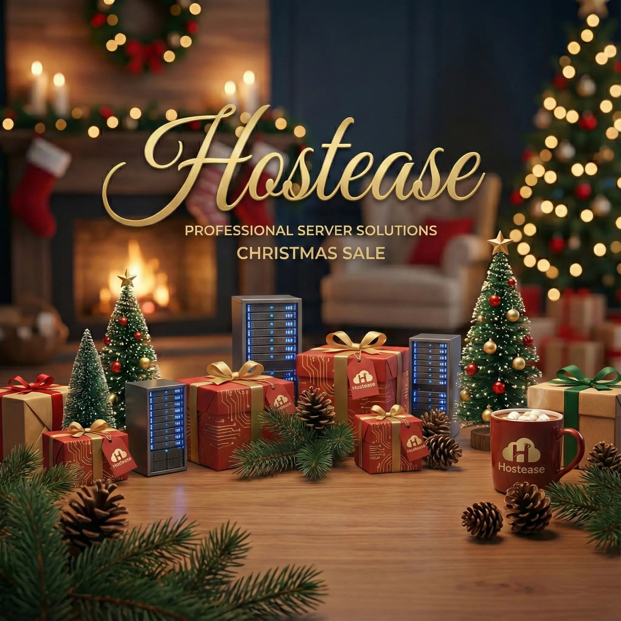 HostEase Christmas blur