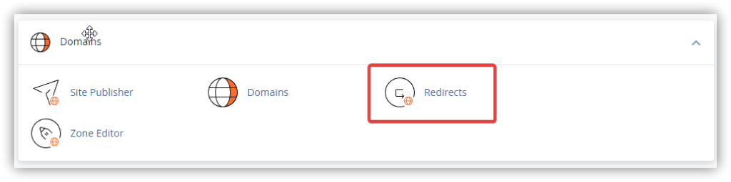 找到“Redirects”