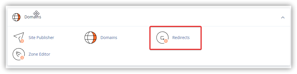 找到“Redirects”